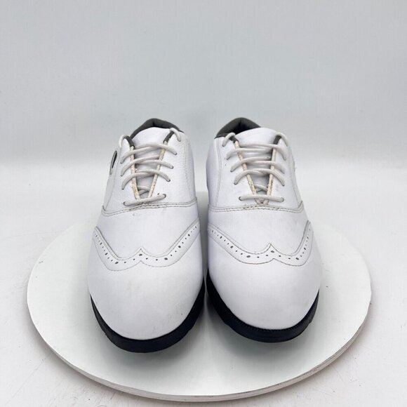 Nike Golf Wickie Last Men Size 9.5 970305 PA2 Triple White Leather Shoes - Picture 2 of 14